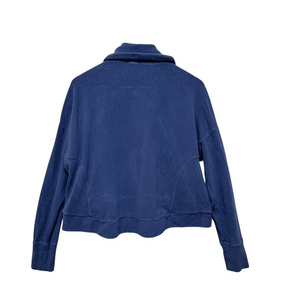 Sweaty Betty Sweatshirt Womens Size L‎ Blue Funnel Neck Harmonise Luxe Oversized - Picture 4 of 16